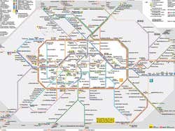 Mappa del trasporto di Berlino